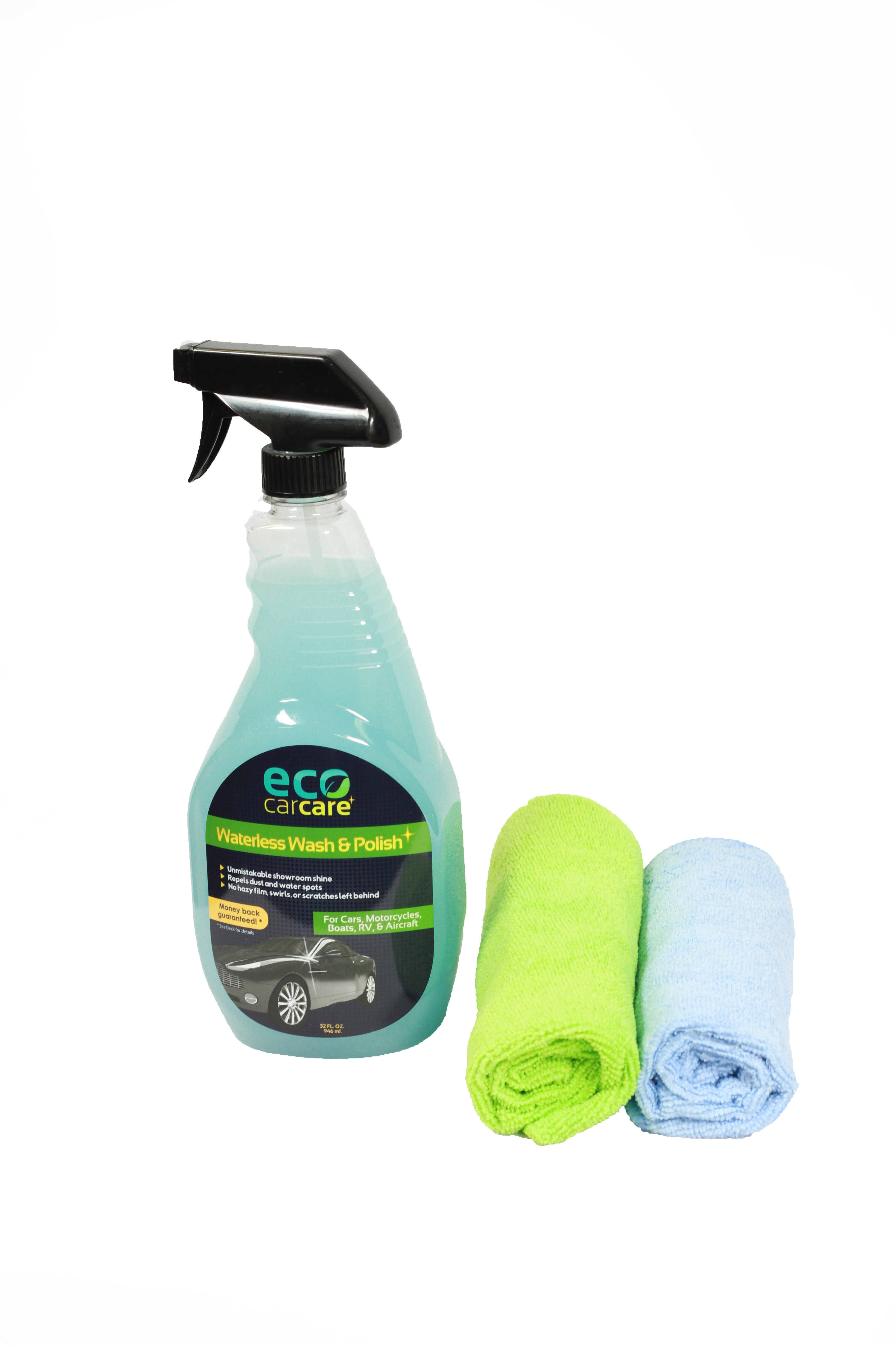 Waterless Car Wash Spray On Wax Formula 32 oz by Eco Car Care